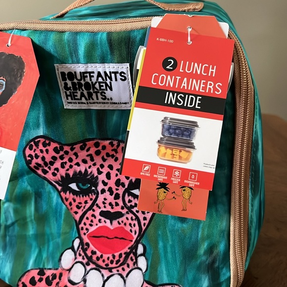 Fit Fresh Bouffants and Broken Hearts Kendra Dandy Insulated Lunch Tote NWT - Picture 4 of 6